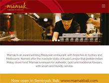 Tablet Screenshot of mamak.com.au
